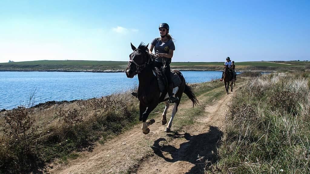 Galloping by the sea